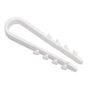 Дюбель-хомут 19-25мм для круглого кабеля нейлон бел. (уп.100шт) IEK UHH35-19-25-100