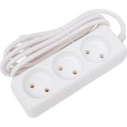 Удлинитель 3х1.5м без заземл. 16А IP20 ПВС 2х1 КОСМОС YKsm1.5m-3g(K)