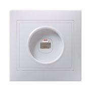 Розетка телефонная 1-м СП Кварта РТ10-КБ IP20 бел. GENERICA ETK10-K01-DM