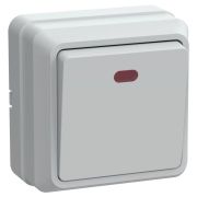 Выключатель 1-кл. ОП Октава 10А IP20 ВС20-1-1-ОБ с индикацией бел. GENERICA EVO11-K01-10-DC