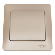 Выключатель 1-кл. СП Glossa 10А IP20 (сх. 1) 10AX в сборе титан SE GSL000412