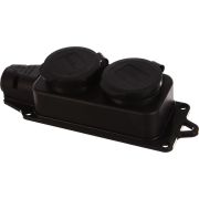 Колодка удлинителя 2-м 1ф с заглушками каучук UNIVersal 1027