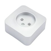 Розетка 1-м ОП Blanca 16А IP20 250В без заземл. без защ. шторок с изолир. пластиной алюм. SE BLNRA000113