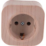 Розетка 1-м ОП 16А IP20 с заземл. сосна IONICH 1444