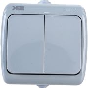 Выключатель 2-кл 1п ОП AQUATIC ВС-20-2-0-А 10А IP54 GENERICA EVA20-K03-10-54