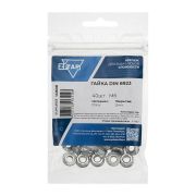 Гайка шестигранная с фланцем М6 DIN 6923 цинк. (пакет) (уп.40шт) Tech-Krep/Zitar 141608