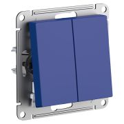 Выключатель 2-кл. AtlasDesign (сх. 5) 10AX механизм аквамарин SE ATN001151