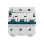 Выключатель автоматический модульный 3п C 63А 10кА ВА-201 DEKraft 13007DEK