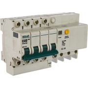 Выключатель автоматический дифференциального тока 4п C 40А 30мА тип AC 4.5кА ДИФ-101 8мод. DEKraft 15024DEK