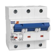 Выключатель автоматический модульный 3п C 100А 20кА OptiDin BM125-3C100-8ln-УХЛ3 КЭАЗ 138545