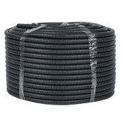 Труба гофрированная d16мм с протяжкой безгалоген. трудногорючая (FRHF) черн. (уп.100м) Plast EKF FRHF-16