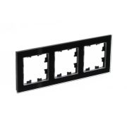 Рамка 3-м AtlasDesign Nature стекло черн. SE ATN321003